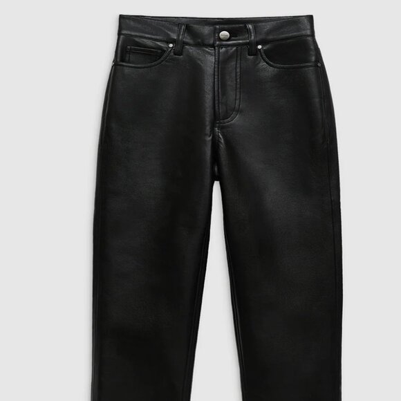 BRUNO PANT (Size 26) Recycled leather ANINE BING - Picture 2 of 5